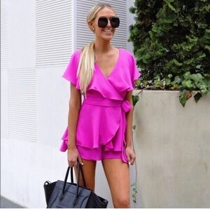 Do+Be hot pink romper